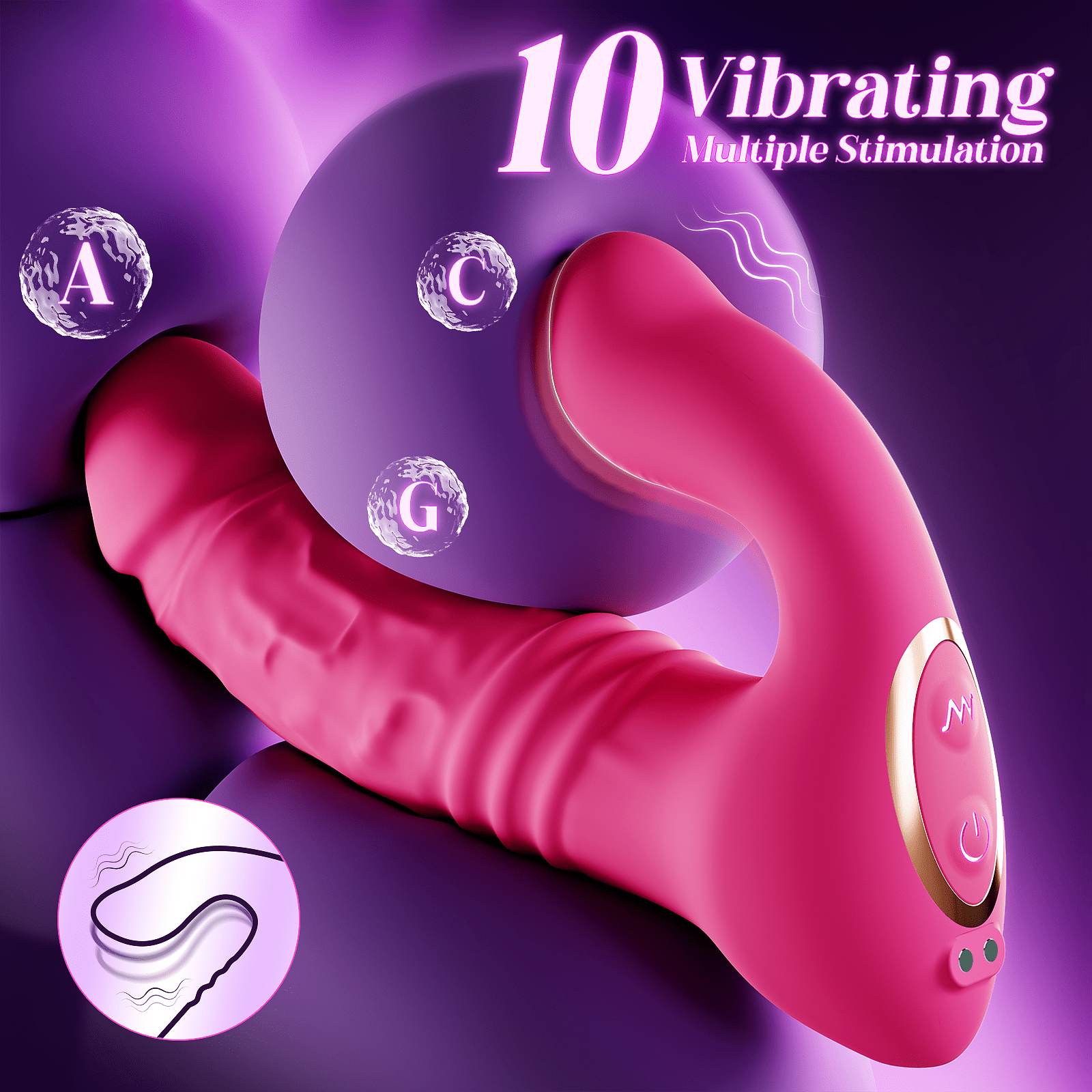 Sohimi Wearable Thrusting and Vibrating App Control Vibrator Female Toy