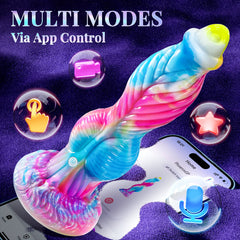 10.2 inch Fantastic 3 in 1 Realistic Huge dildo Vibrator Sex Toy-App Control