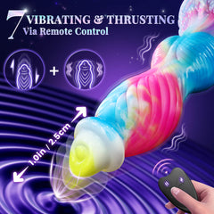 10.2 inch Fantastic 3 in 1 Realistic Huge dildo Vibrator Sex Toy-App Control