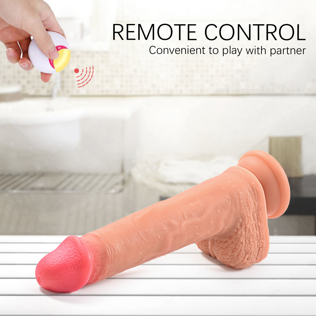 4 in 1 Vibrating Hand-free Super Realistic  Dildo