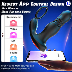 Petalwish 2 | Sohimi 3 in 1 App Control Anal Vibrator Strong Vibrating(No Remote Control)