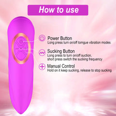 Double Stimulation Clitoral Sucking Tongue Vibrator