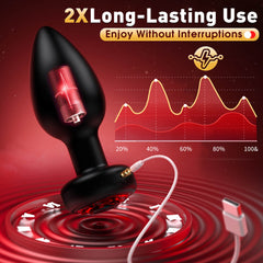 UZI| 3 pcs Silicone Remote Control Vibration Butt Plug Set