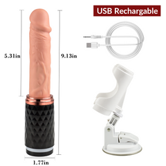 9.13in 360° Rotation & Thrusting Realistic Dildo Machine