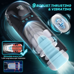 MARKEL| 3 in 1 Automatic Suction and vibrating and Thrusting Male Sex Toy - Sohimi